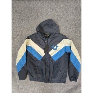 TRUE RELIGION Windbreaker Hooded Jacket Men’s Sz Small Multicolor NWT Colorblock